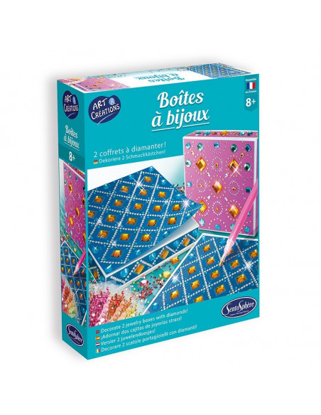 Boite à bijoux pierres et strass
