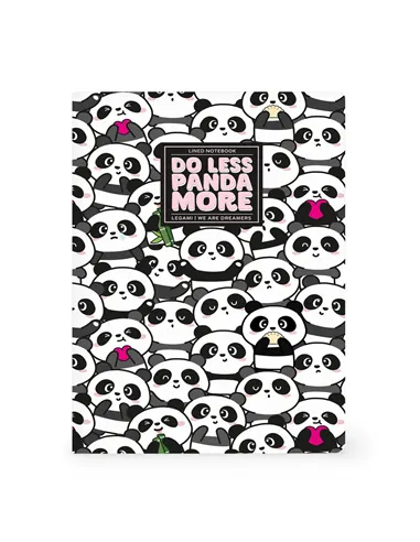 Cahier Ligné B5 à Couverture Rigide Illustrée - Panda - Legami