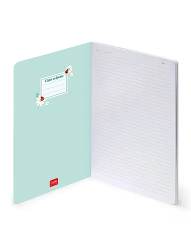 Cahier Ligné B5 à Couverture Rigide Illustrée - Ladybug daisy - Legami