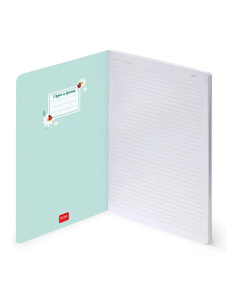 Cahier Ligné B5 à Couverture Rigide Illustrée - Ladybug daisy - Legami