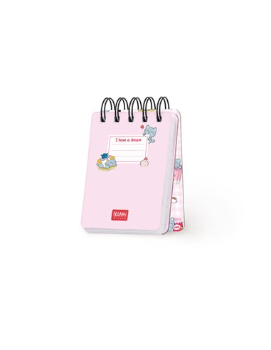 Cahier Ligné à Couverture Rigide Illustrée - Kitty - Bloc-mémo - Avec Spirale - Legami
