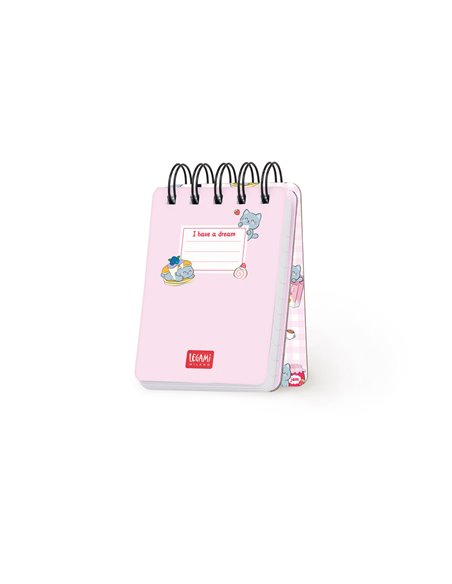 Cahier Ligné à Couverture Rigide Illustrée - Kitty - Bloc-mémo - Avec Spirale - Legami