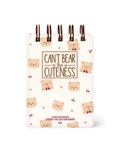 Cahier Ligné à Couverture Rigide Illustrée - Teddy Bear - Bloc-mémo - Avec Spirale - Legami