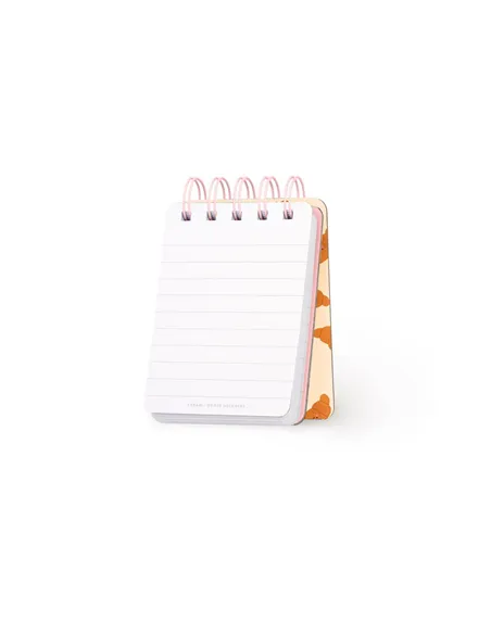 Cahier Ligné à Couverture Rigide Illustrée - Croissant - Bloc-mémo - Avec Spirale - Legami