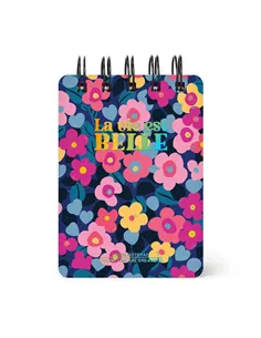 Cahier Ligné à Couverture Rigide Illustrée - Flowers - Bloc-mémo - Avec Spirale - Legami