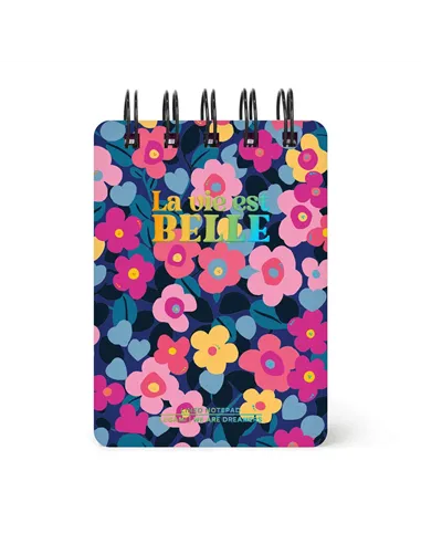 Cahier Ligné à Couverture Rigide Illustrée - Flowers - Bloc-mémo - Avec Spirale - Legami