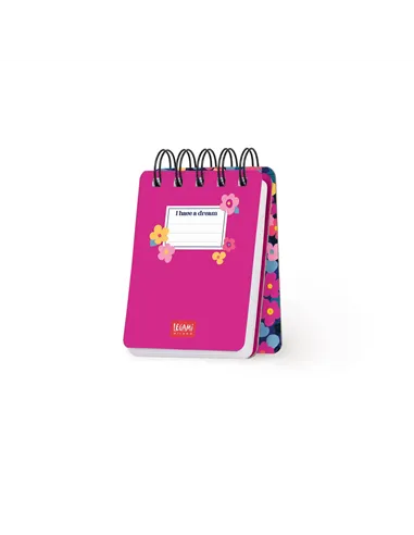 Cahier Ligné à Couverture Rigide Illustrée - Flowers - Bloc-mémo - Avec Spirale - Legami
