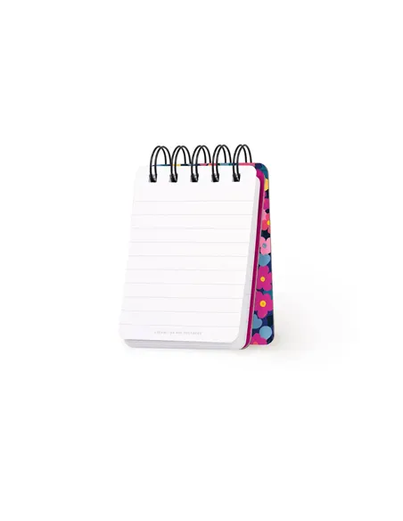 Cahier Ligné à Couverture Rigide Illustrée - Flowers - Bloc-mémo - Avec Spirale - Legami