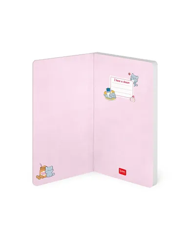 Cahier Ligné Photographique à Couverture Rigide Illustrée - Kitty - Legami