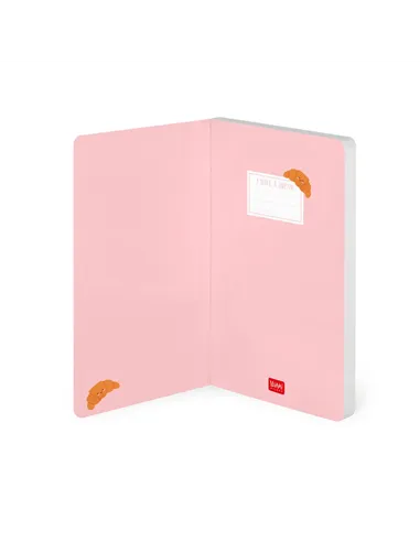 Cahier Ligné Photographique à Couverture Rigide Illustrée - Croissant - Legami