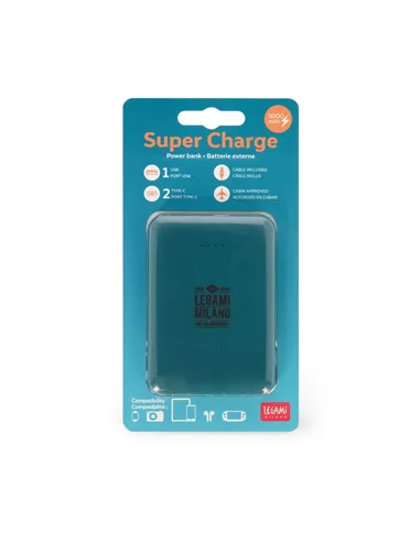 Batterie Externe Portable Petrol Blue - My Super Power - Legami