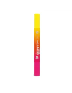 Surligneur Géant Parfumé à Double Pointe - Make It Extra jaune et rose - Legami