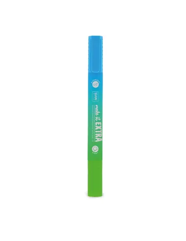 Surligneur Géant Parfumé à Double Pointe - Make It Extra bleu et vert - Legami