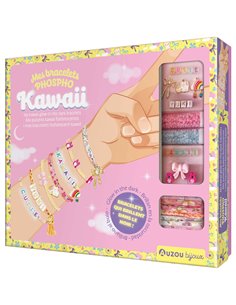 MA BOÎTE À BIJOUX - MES BRACELETS PHOSPHO KAWAII - Auzou