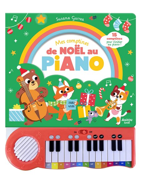 MON LIVRE PIANO - MES COMPTINES DE NOËL AU PIANO - Auzou