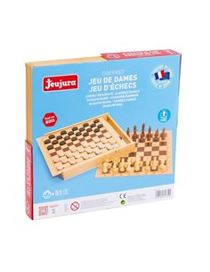 Coffret dames et échecs - jeujura 2
