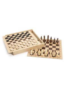 Coffret dames et échecs - jeujura