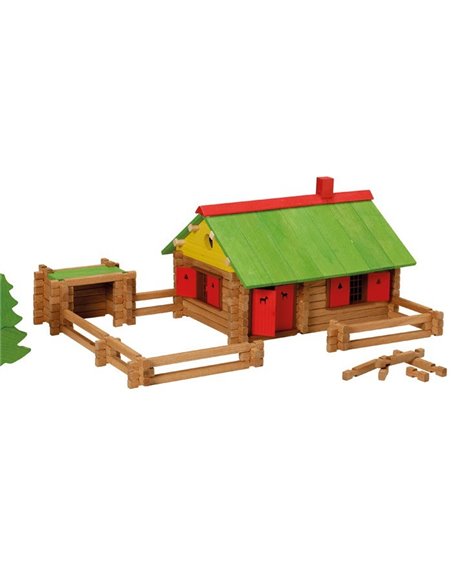 MON CHALET EN BOIS - 225 PIECES - Jeujura