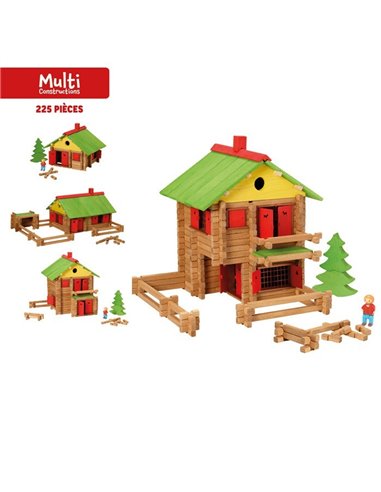 MON CHALET EN BOIS - 225 PIECES - Jeujura
