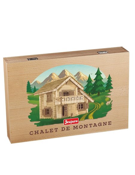 CHALET DE MONTAGNE - 310 PIECES - COFFRET EN BOIS - Jeujura