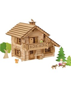 CHALET DE MONTAGNE - 310 PIECES - COFFRET EN BOIS - Jeujura