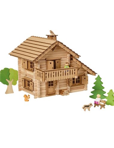 CHALET DE MONTAGNE - 310 PIECES - COFFRET EN BOIS - Jeujura