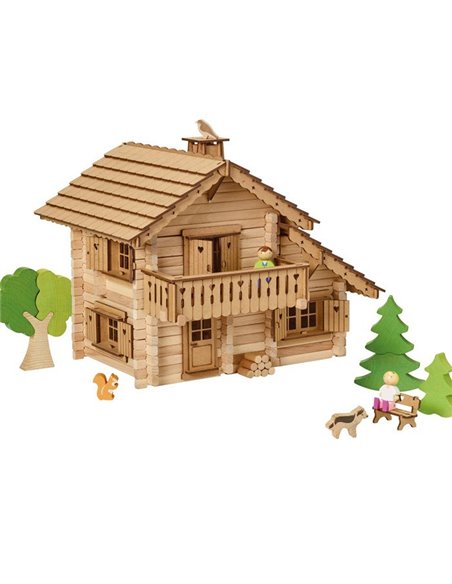CHALET DE MONTAGNE - 310 PIECES - COFFRET EN BOIS - Jeujura
