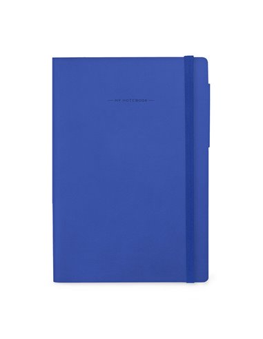 Carnet Ligné avec Couverture Souple Unie - Eclectic Blue - My Notebook - Legami