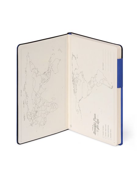 Carnet Ligné avec Couverture Souple Unie - Eclectic Blue - My Notebook - Legami