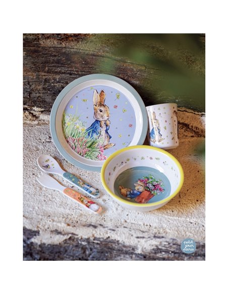 COFFRET CADEAU 5 PIÈCES PIERRE LAPIN VERT - Petit Jour