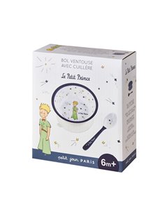 BOL VENTOUSE AVEC CUILLÈRE LE PETIT PRINCE bleu - Petit Jour 2