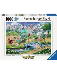 Puzzles Adultes 1000 pièces - Pokémon - Évoli dans le parc