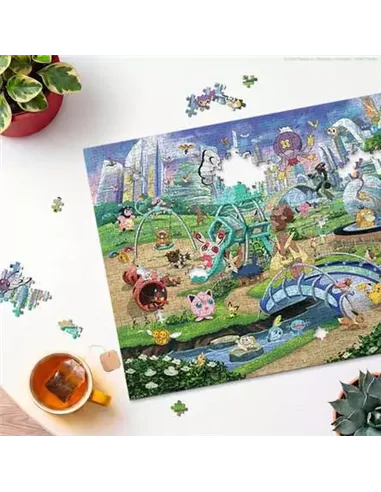 Puzzles Adultes 1000 pièces - Pokémon - Évoli dans le parc