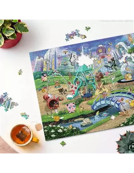 Puzzles Adultes 1000 pièces - Pokémon - Évoli dans le parc