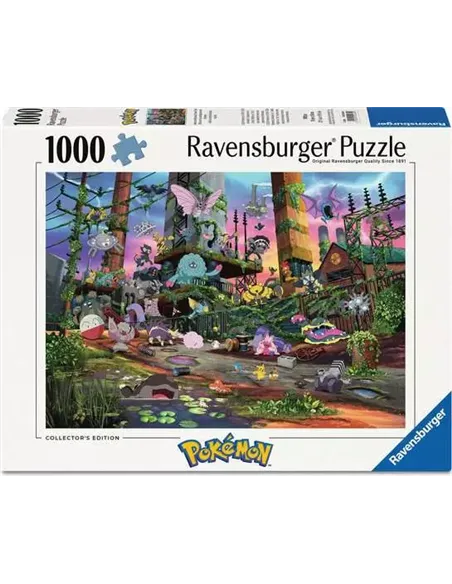 Puzzles Adultes 1000 pièces - Pokémon - Voltali et centrale électrique recyclée