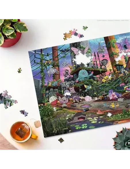 Puzzles Adultes 1000 pièces - Pokémon - Voltali et centrale électrique recyclée