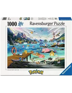 Puzzles Adultes 1000 pièces - Pokémon - Aquali et Marine tempérée