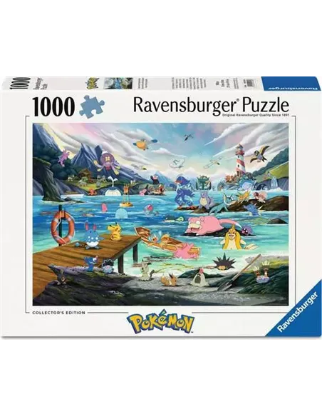 Puzzles Adultes 1000 pièces - Pokémon - Aquali et Marine tempérée