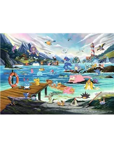 Puzzles Adultes 1000 pièces - Pokémon - Aquali et Marine tempérée 2