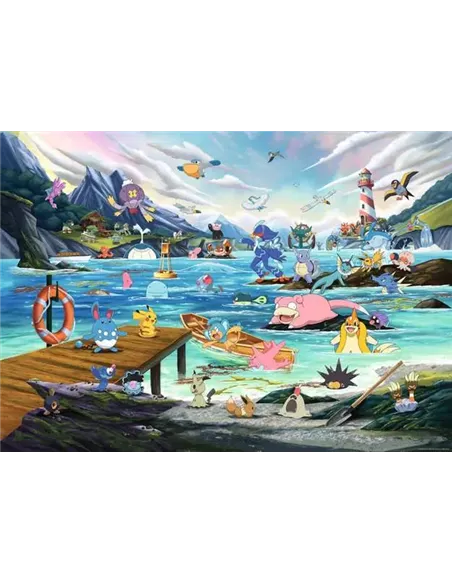 Puzzles Adultes 1000 pièces - Pokémon - Aquali et Marine tempérée