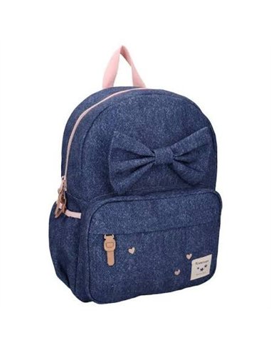 Sac à dos enfant noeud bleu denim