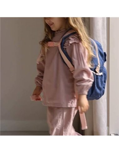 Sac à dos enfant noeud bleu denim