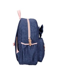 Sac à dos enfant noeud bleu denim 2