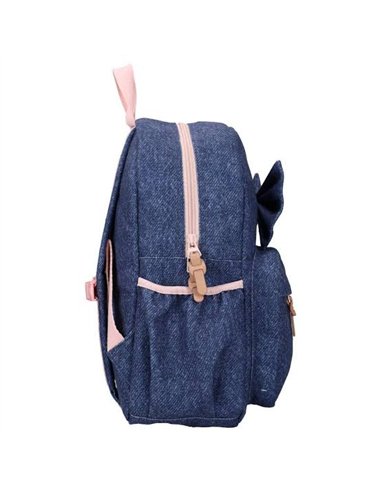 Sac à dos enfant noeud bleu denim