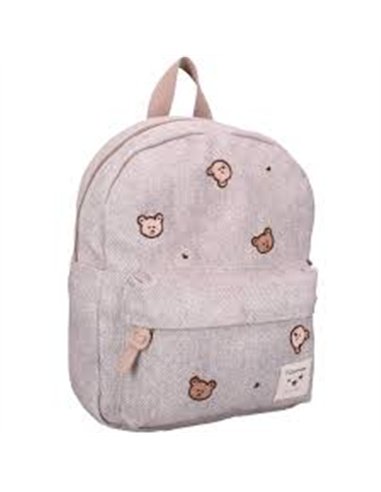 Sac à dos enfant oursons gris denim
