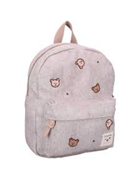 Sac à dos enfant oursons gris denim