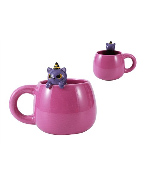 Tasse en Céramique avec breloque MYSTICAT édition halloween - Itotal
