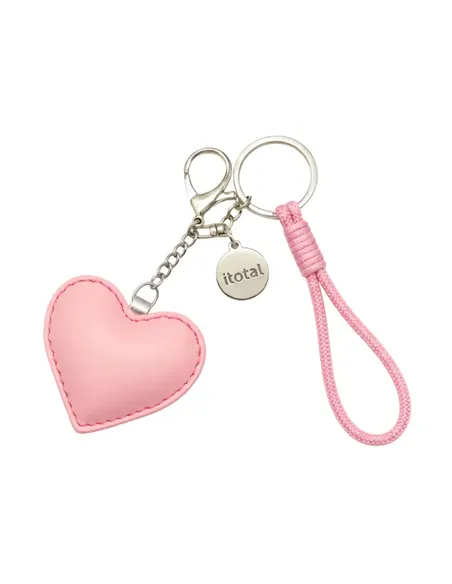 Porte-clés coeur rose - itotal