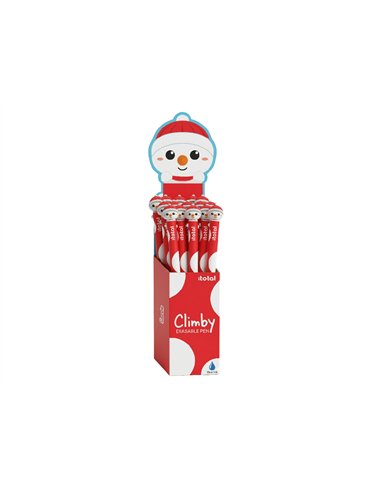 Stylo effaçable Climby XMAS bonhomme de neige noël - itotal