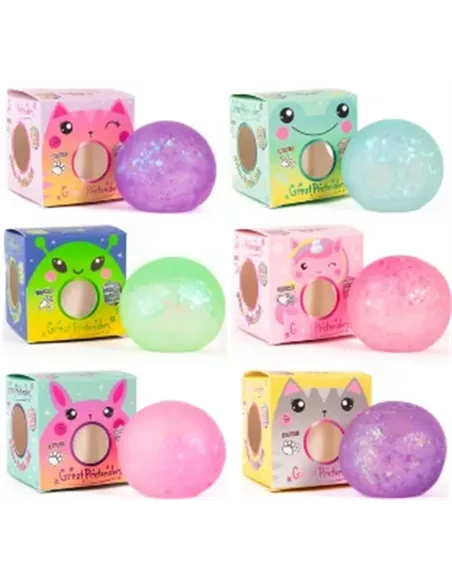 Balle anti-stress paillettes - great pretenders